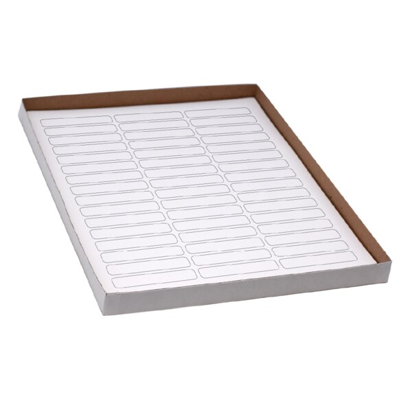 Cryo Label Laser Sheets 64x13mm for Racks/Boxes White